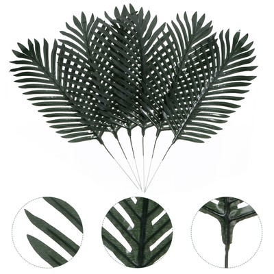 10pcs Tropical Areca Baum Blätter Hochzeit Dekore Kunststoff Blätter