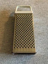 Vintage EKCO 4-Sided Stainless Cheese Grater Vegetable Shredder Original Clean