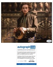 Laurie Davidson "Will" AUTOGRAPH Signed 'William Shakespeare' 8x10 Photo C ACOA