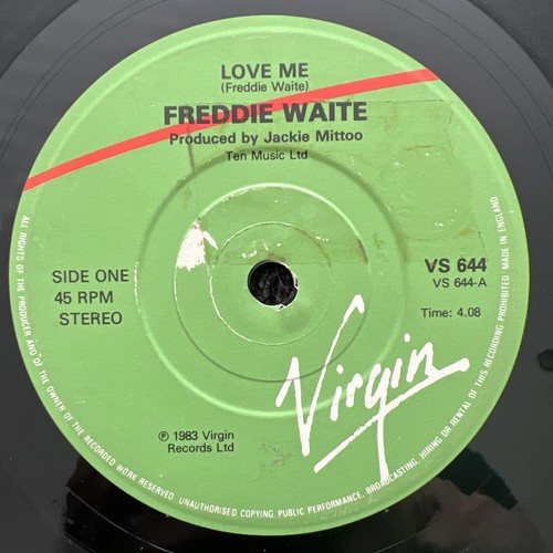 Freddie Waite – Love Me 7'' Vinyl 1983 CLEANED/PLAY TESTED VG REGGAE WATCH VIDEO - Picture 3 of 6