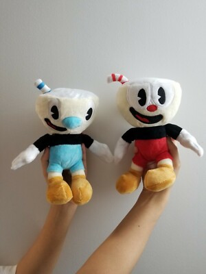 2 PC 10'' Cuphead Game Soft Plush Doll Cuphead & Mugman Cute Gift | eBay