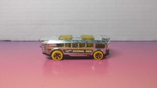 Hot Wheels High School Bus 1/64 Model Car Silver