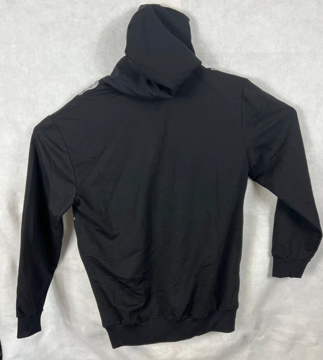 VETEMENTS Felpa con cappuccio Club JU Abbigliamento nera mimetica donna XXL tasche con cerniera nuova