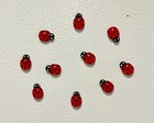 Ladybug Magnets - Set of 10