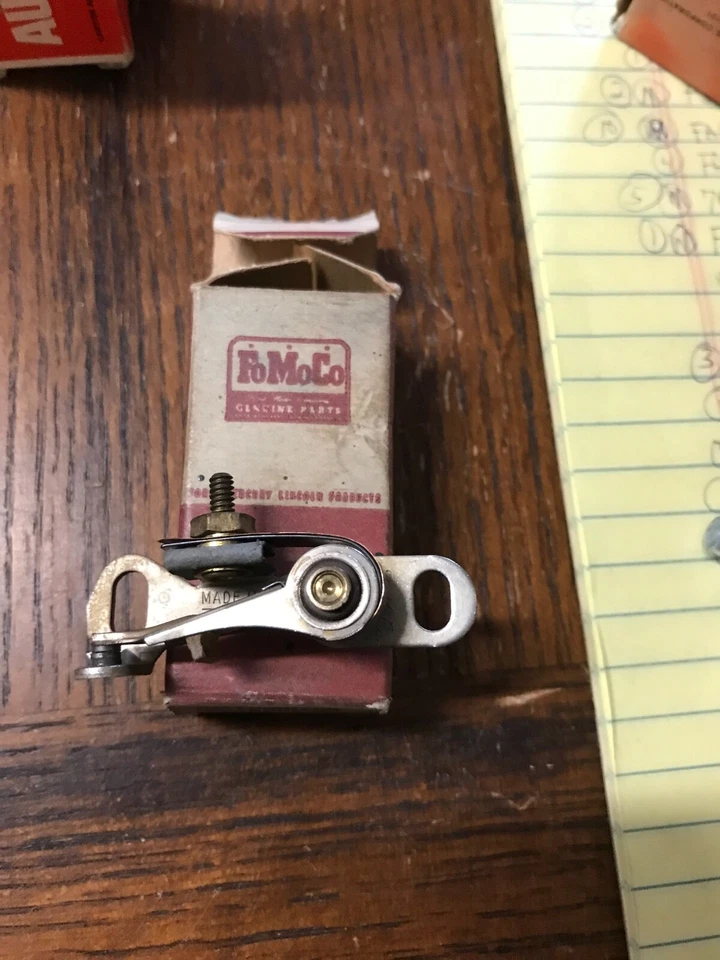 1954-1956 Ford, Mercury, Thunderbird V8 NOS FoMoCo pontos distribuidores, FAB 12171-A - Imagem 2 de 4