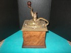 COFFEE GRINDING MILL  WOODEN "VINTAGE" HAND CRANKING GOOD CONDITIONS — photo 3