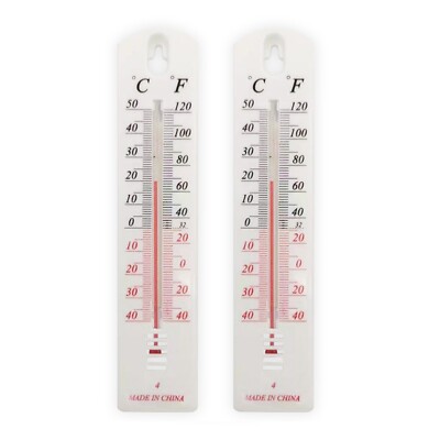 Temperatur Montiert Wandthermometer 2PCS B??ro Rostfest Wandmontage Zimmer