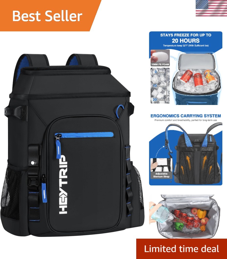 36-54 Can Insulated Backpack Cooler - Waterproof & Keeps Drinks Cold 20+ Hours-image