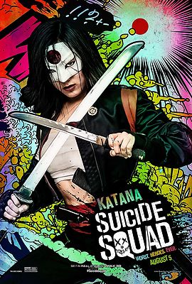 SUICIDE SQUAD POSTER KATANA KAREN FUKUHARA JARED LETO WILL SMITH MARGOT ROBBIE