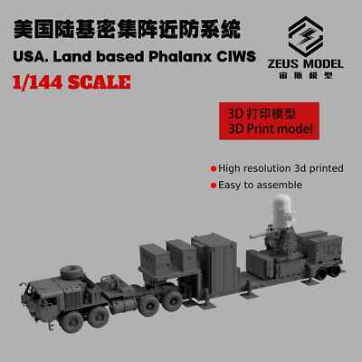  1/144/72/87 U.S land-based Phalanx proximity artillery defense system kit