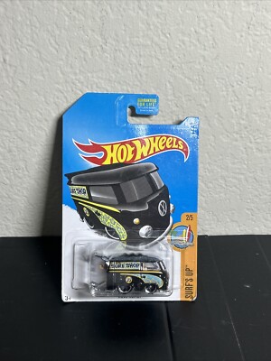 Hot Wheels Kool Kombi Volkswagen Surf`s Up Surf Shop Black 2/5