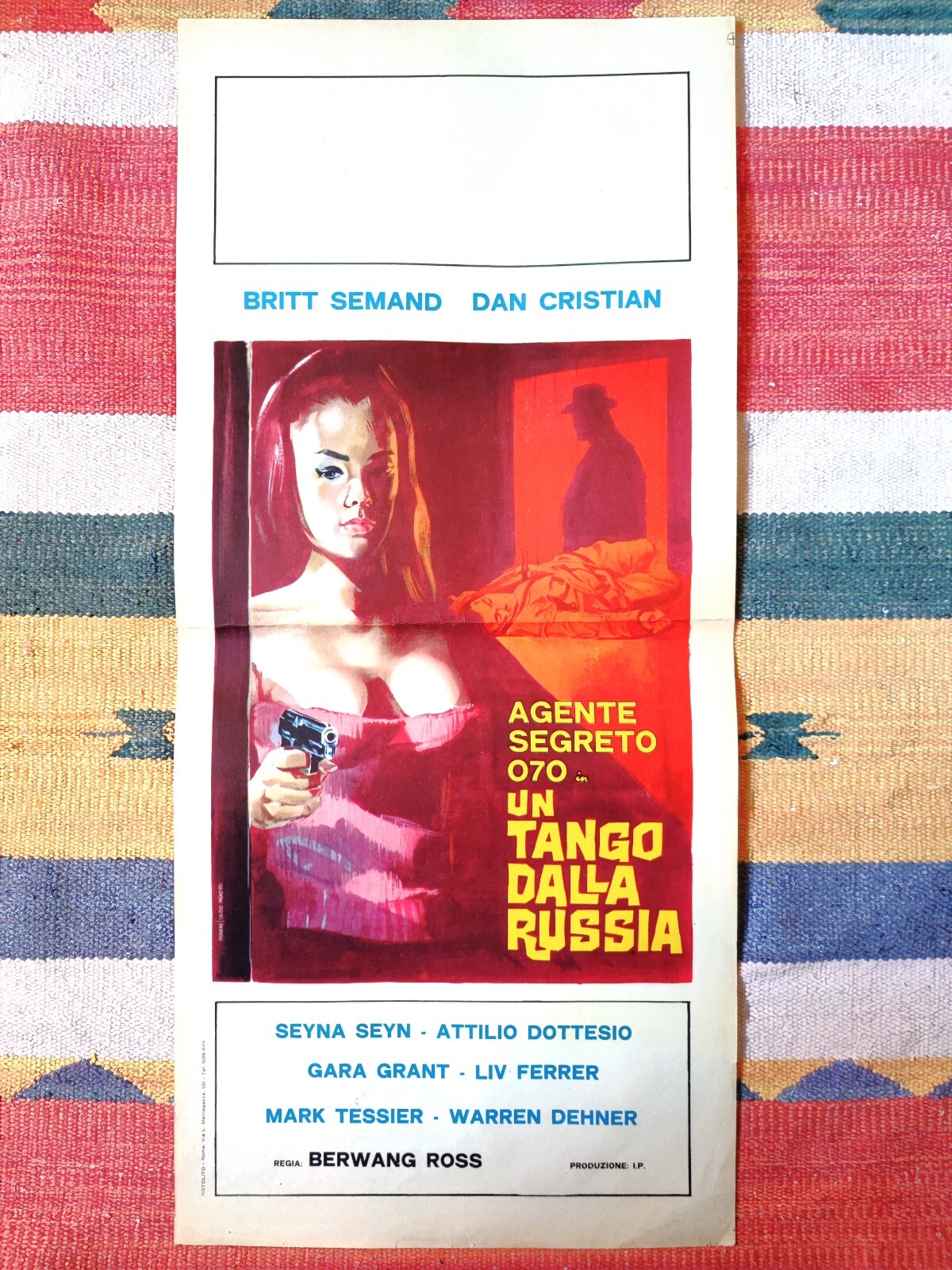 Locandina originale film UN TANGO DALLA RUSSIA (1965) - Regia di Cesare Canevari