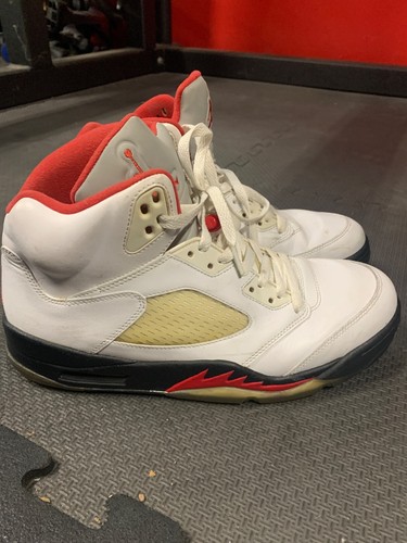 Air Jordan 5 Retro White Fire Red Black 2012 Men’s Size 10.5 - no box - Picture 3 of 18