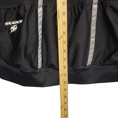SUGOI Cycling Jacket Adult Large Black Yellow EXCEL PELTONEN Spell Out Full-Zip - Picture 9 of 9