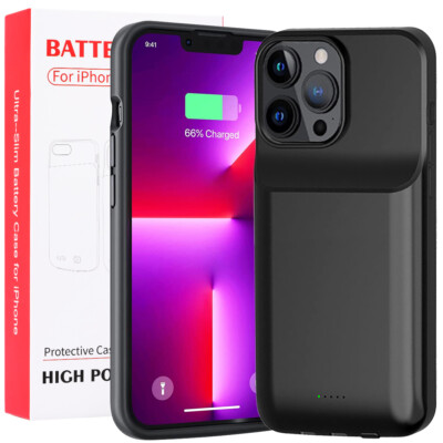 Extra 260% Power, Charging & Protecting 2 IN 1 Case Cover for Appl iPhone 13 Pro