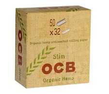OCB Slim Organic Hemp Rolling Paper  KING SIZE  Arabic Gum 100% Natural.