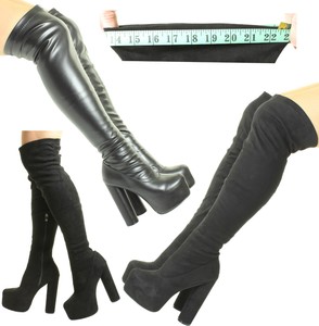 wide calf platform boots