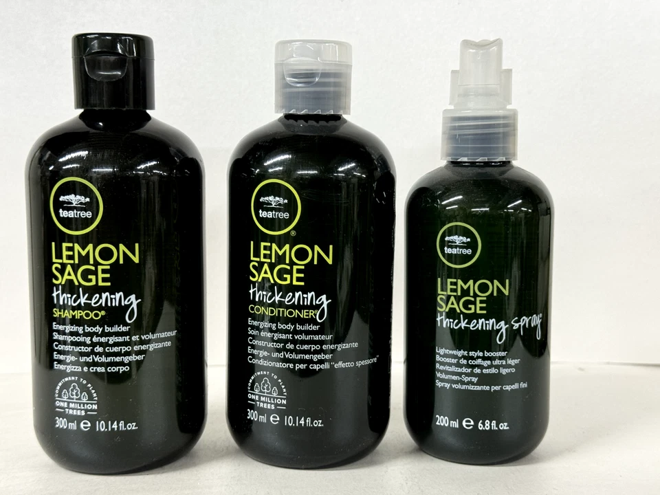 TEA TREE BY PAUL MITCHELL LEMON SAGE SHAMPOO/ CONDITIONER 10.14 OZ/ SPRAY 6.8 OZ - Image 3 of 4