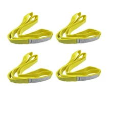 4 Pack Webbing Lifting Cargo Sling Duplex Hoist Strap Heavy Duty 2"x9'  3100lbs