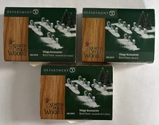 Department 56 Birch Fence North Pole Woods Accessory 52878 Lot Of 3 See Pictures