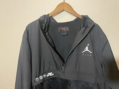 Nike Jordan Jacket Men's XL Black Jumpman Suit Woven Half Nike Jordan Jacket Men's XL Black Jumpman Suit Woven Half