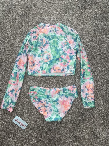 Neu mit Etikett Cat & Jack langärmliger Rash Guard Bikini Typ Farbe Badeanzug S 6/7 - Bild 2 von 2