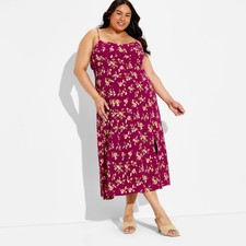 Wild Fable Women's Maxi Slip Dress Sleeveless Adjustable Straps