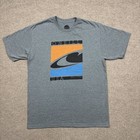 O'neill Men's Shirt Size L Gray Short Sleeve Surfer Beach Outdoor Graphic Tee