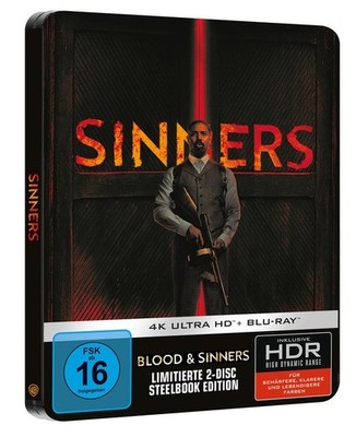 Blood & Sinners - 2-Disc Limited Steelbook  -  ( 4K Ultra HD + Blu-ray )-NEU&OVP