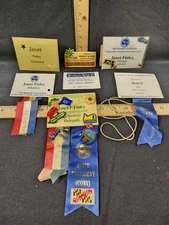 Vintage Political Pins And Ribbon National Convention Lot Ohio Arkansaw GOP 