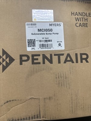 Pentair Myers MCI050 Submersible Sump Pump 10  Cord 1/2HP 115V