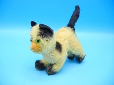 Vintage German STEIFF Siamese Kitten White with Black Tail 154/10 GUSSY 