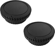 Body Cap and Rear Lens Cap Cover for Canon EOS EF EF-S Mount Camera on T7 T6 90D