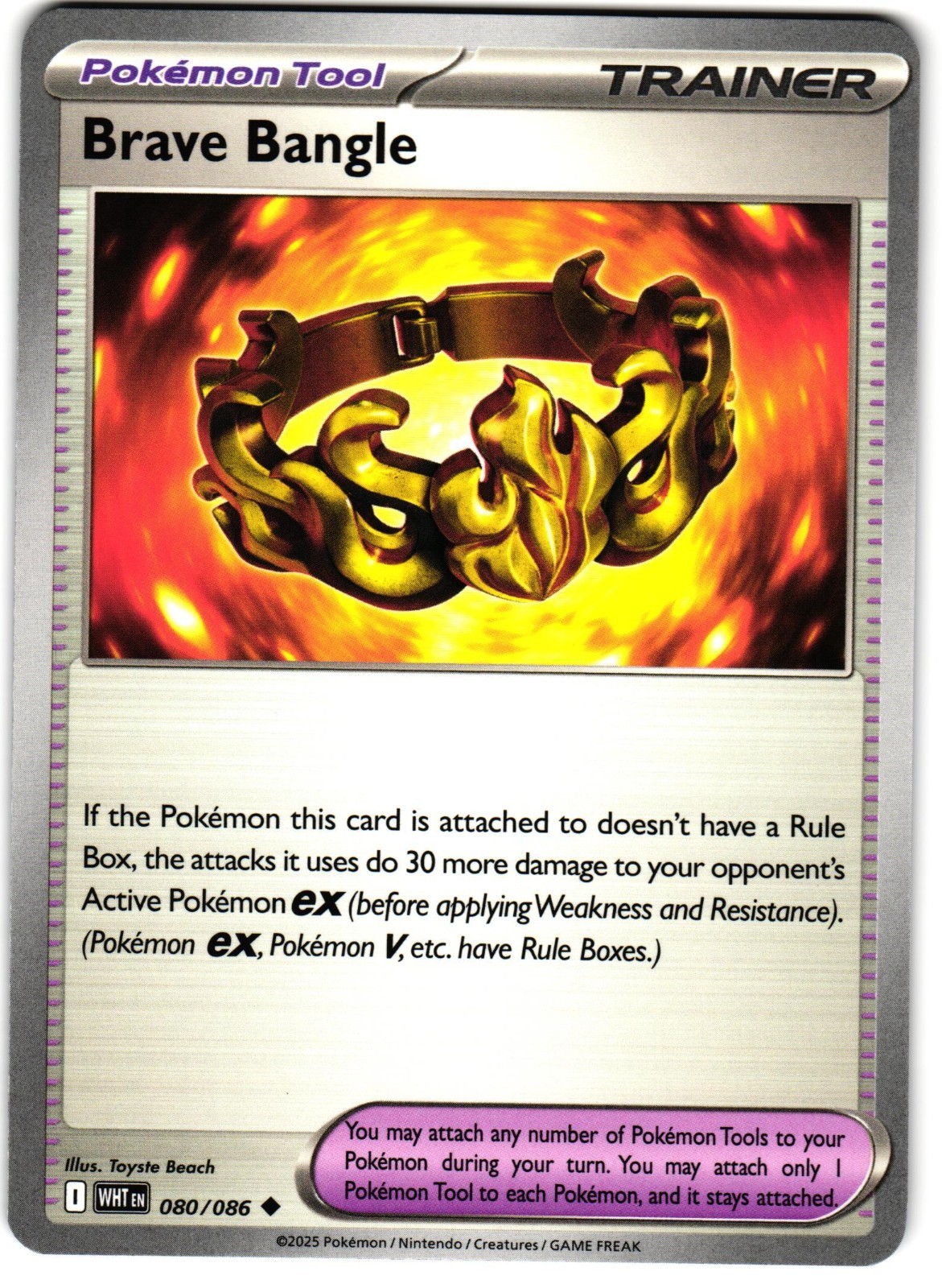 Brave Bangle 80/86 Pokemon SV: White Flare
