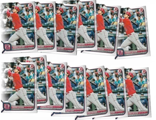 New Listing2022 Bowman Shohei Ohtani 13 Card Lot Los Angeles Dodgers Angels