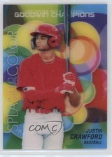 2023 Goodwin Champions Splash of Color 3-D Lenticular Justin Crawford 1an9