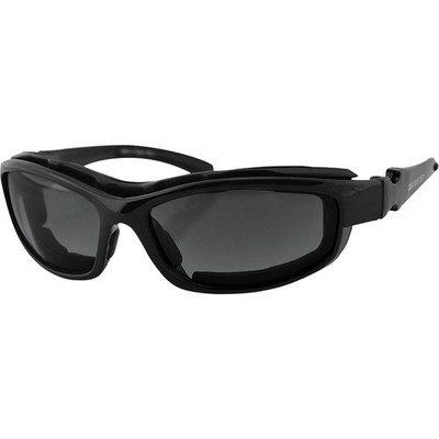 Bobster Road Hog II Sunglasses Convertible Black with 4 Lens BRH2001