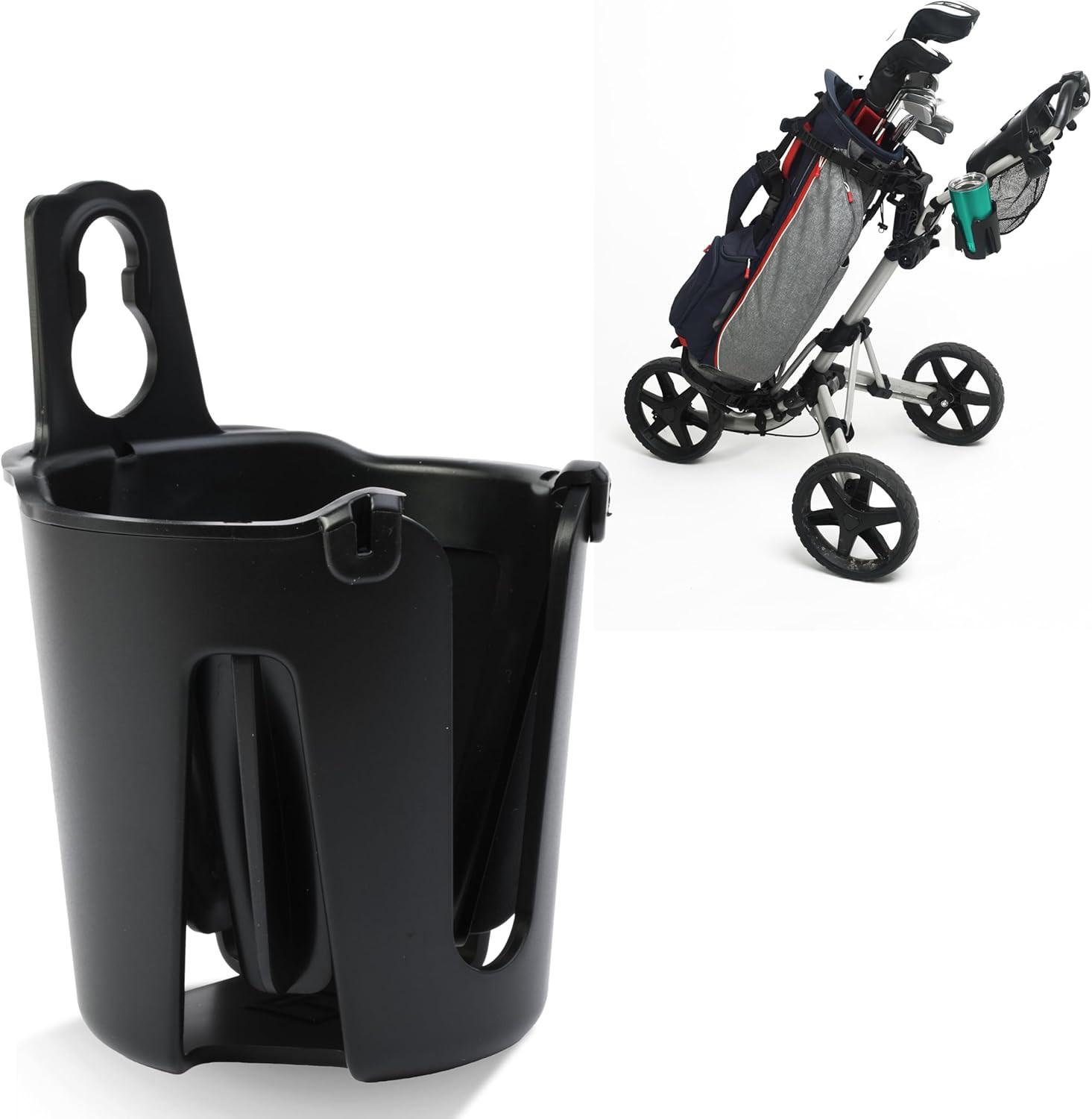Push Cart Cup Holder- Regular Size- Golf Push Cart Accessori