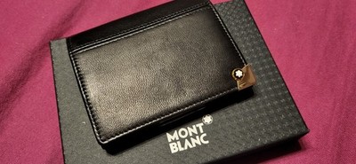 Montblanc Coin Purse 2513 Leder Schwarz