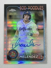 Ivan Melendez 2024 Topps Pro Debut Auto Chrome Autograph Refractor DBacks #/99