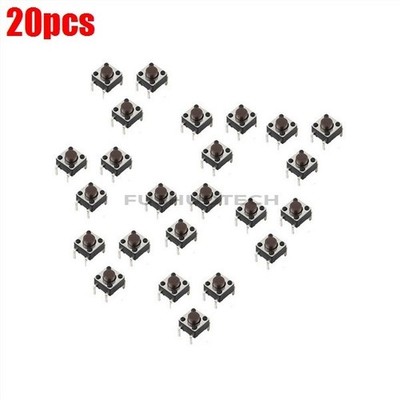 20Pcs Push Button Tactile 6Mm X 6Mm X 6Mm 50Ma Ic New oo *yt