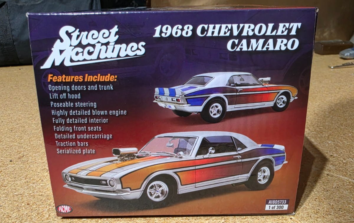 ACME 1/18 1968 STREET MACHINES CHEVROLET CAMARO A1805733 1 OF 300