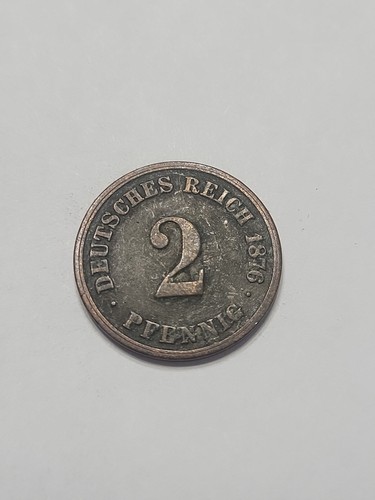 1876 A Germany 2 Pfennig KM# 2 - Nice Coin