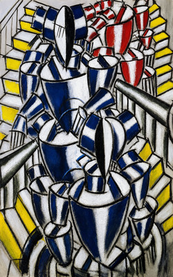 Fernand Leger The Staircase 1914 Fine Art Print 17''x22''