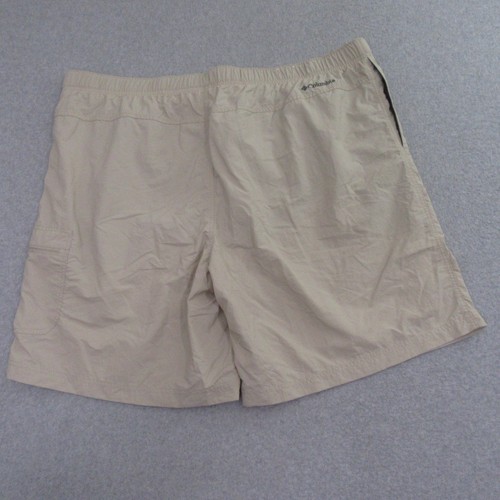Columbia Mens Mountaindale Cargo Shorts 2XL x 9L Beige Belted Y2K Hiking - Picture 2 of 9