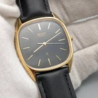 SEIKO 6030-5270 Quartz Men’s Watch Black Dial Vintage c1990 New Band&Battery
