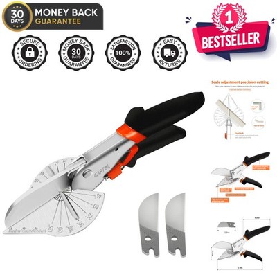 Precision Miter Shears with Adjustable 45-135° Angles - Lightweight & Durable