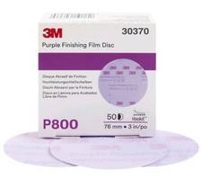 3M Hookit Purple Finishing Film Abrasive , 30370, 3 in, P800