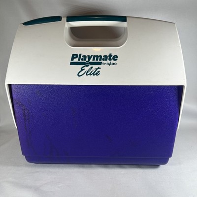 Vintage Retro PLAYMATE ELITE by IGLOO Cooler Swing Top Jade Purple White NWT