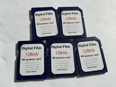 Lot 5pcs 128mb small storage Standard SD MEMORY CARD old SD Devices,palm,PDA